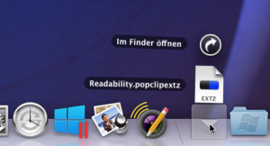 Download einer neuen Extension von PopClip
